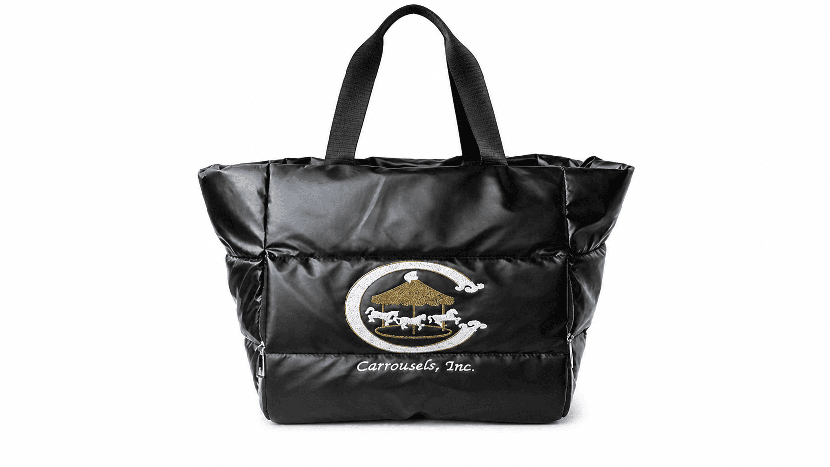 Signature Rhinestone Tote — Black